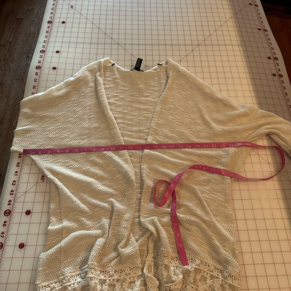 Forever 21 size medium cream and white colored boho comfy stretch lace - Picture 6 of 12